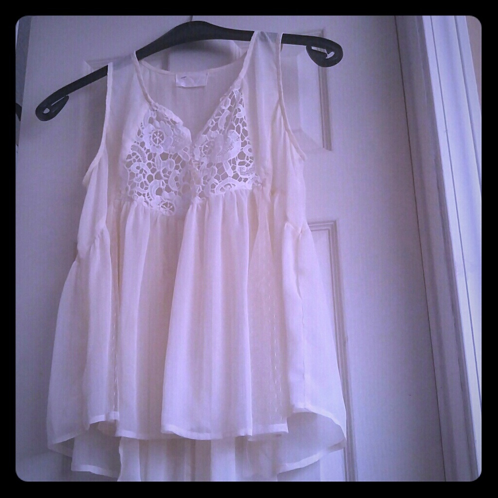 Sheer blouse top + bonus gift